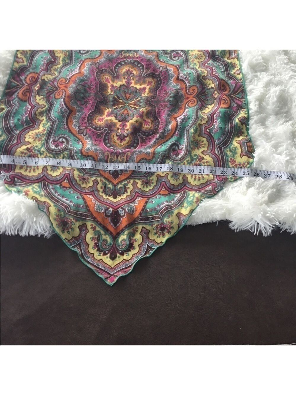 Becca by Rebecca Virtue Woman’s swimsuit coverup M/L Indian paisley print - Picture 11 of 14